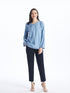 LC Waikiki Crew Neck Regular Long Sleeve Women's Blouse